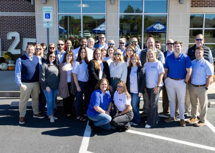 Compete photo of all the workers of the West Tennessee Branch for the 125th anniversary